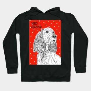 Spaniel Christmas Greeting Hoodie